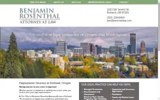Benjamin Rosenthal, Attorney at Law website