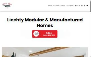 Liechty Homes Inc website