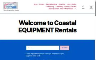 Coastal Rentals Inc website