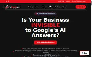 BizScoreAI website