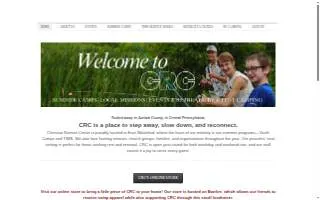Christian Retreat Center website