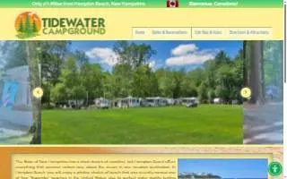 Tidewater Campground Lp website