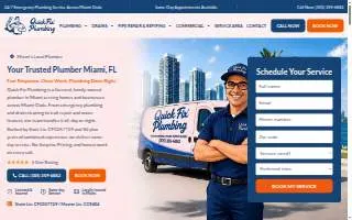 Quick Fix Plumbing of Miami website