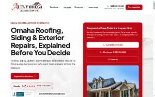 Alfa Y Omega Construction Inc. website