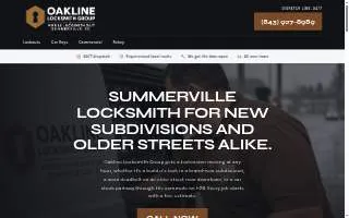 Oakline Locksmith Group website