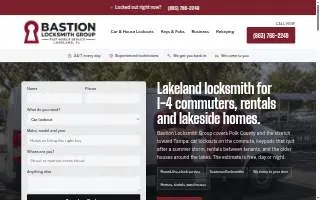 Bastion Locksmith Group website