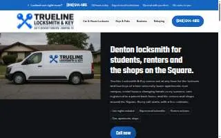 Trueline Locksmith & Key website