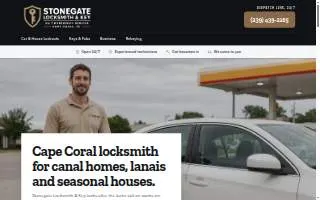 Stonegate Locksmith & Key website
