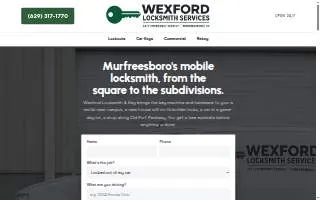 Wexford Locksmith Services website