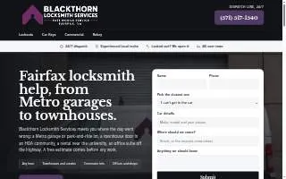 Blackthorn Locksmith Services website