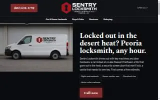 Sentry Locksmith website