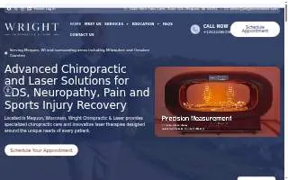Wright Chiropractic and Laser website