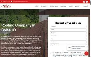 Idaho Roofing Solutions website