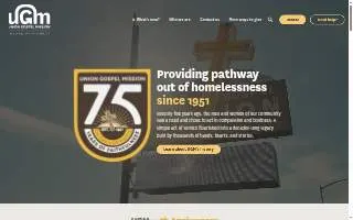 Union Gospel Mission Association Of Spok website