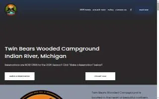 Twin Bears Campground Inc website