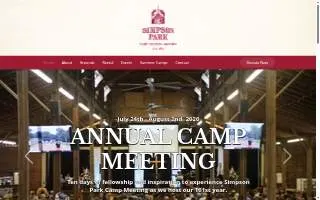 Simpson Park Camp Assoc website