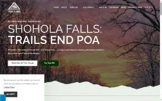 Shohola Falls Trails End A Property Owners Assoc website