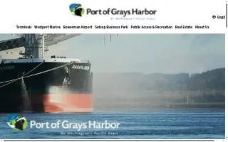 Port Of Grays Harbor website