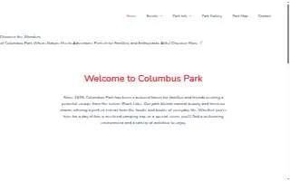 Park Columbus website