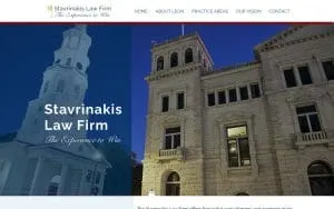 Stavrinakis Law Firm website