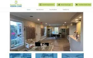 Coastal North Vision Care website