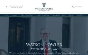 Watson Fowler Attorneys at Law website