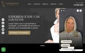 Lauren Taylor Law website