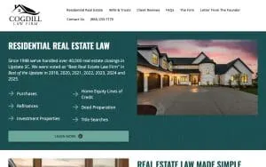 The Cogdill Law Firm website