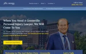 The Joel Bieber Firm website