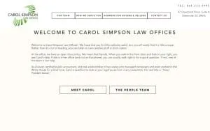 Carol Simpson Law Offices website