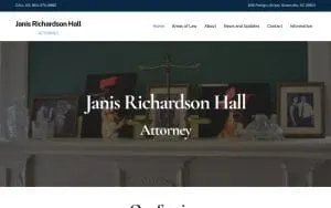Janis Richardson Hall, Attorney website