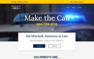 Greenville DUI: Sid Mitchell, Attorney at Law