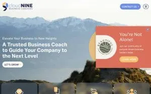 Cloud Nine Business Coaching website