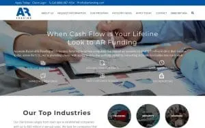 A R Funding website