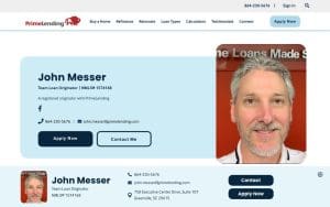 John Messer; Team Loan Originator; PrimeLending