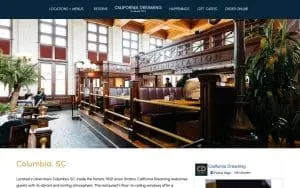 California Dreaming of Columbia website