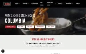 Ruth's Chris Steak House of Columbia website