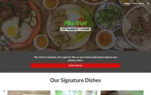 Pho Viet Restaurant website