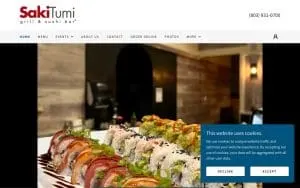 Sakitumi Grill and Sushi Bar website