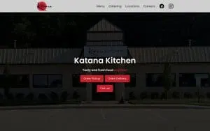 Katana Kitchen of Rock Hill website