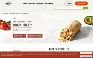 Moe's Southwest Grill of Rock Hill website