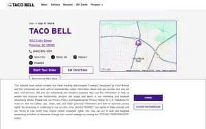 Taco Bell of Florence website
