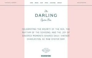 The Darling Oyster Bar website