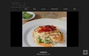 Muse Restaurant & Wine Bar website