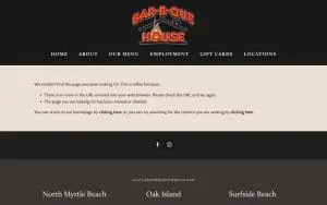 Bar-B-Que House of North Myrtle Beach website