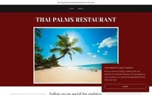Thai Palms Restaurant website
