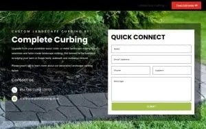 Complete Curbing, LLC website