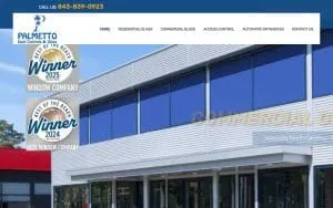 Palmetto Door Controls & Glass website