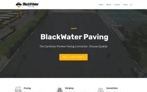 BlackWater Paving website