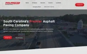Palmetto Paving Corporation website